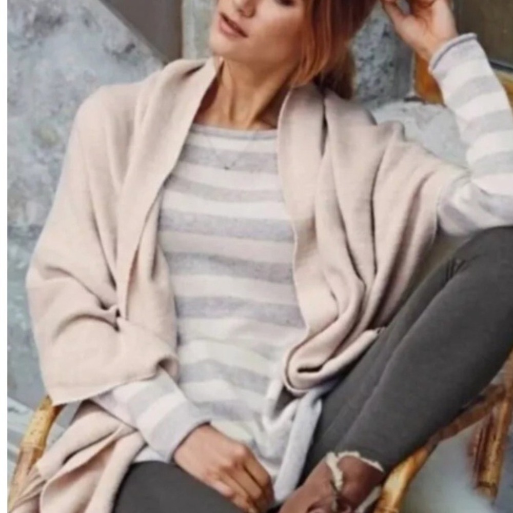 Athleta Women's XXS Striped 100% Cashmere‎ Sweater Tunic Long Sleeve